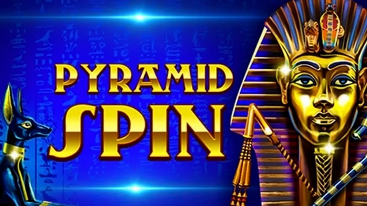 Tampilan visual slot Pyramid Spin dengan tema Mesir kuno