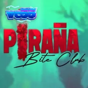 Piranha Bite Club slot game interface showing underwater theme and Swimmer Reel mechanics